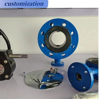 DN300 gomma rivestito EPDM rivestimento flange valvola farfalla