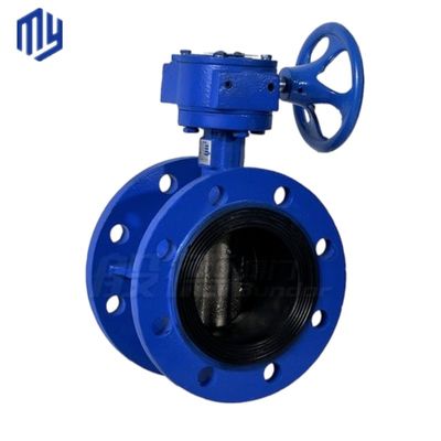 DN80 DN100 Pn6 Pn10 Doppia valvola a farfalla per efficienza a temperatura media