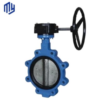 Temperatura normale Gas Media Pneumatico Dutile Ferro Flange Soft Seal Butterfly Valve