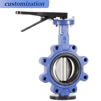 Temperatura normale Gas Media Pneumatico Dutile Ferro Flange Soft Seal Butterfly Valve