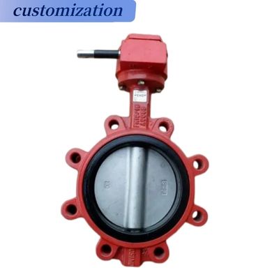 Valvola a farfalla al fluoro con rivestimento di liquido di tipo American Standard DN80 Ltd71f46-16p per gas