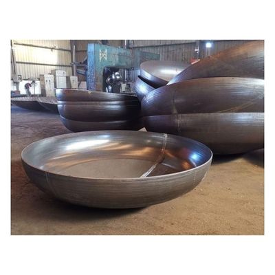 Vaso di pressione in acciaio al carbonio a testa circolare personalizzato per applicazioni di grande diametro