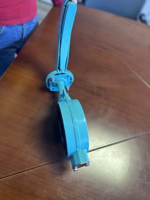 Valvola a farfalla rivestita in PTFE da 200 mm per il funzionamento manuale in applicazioni industriali