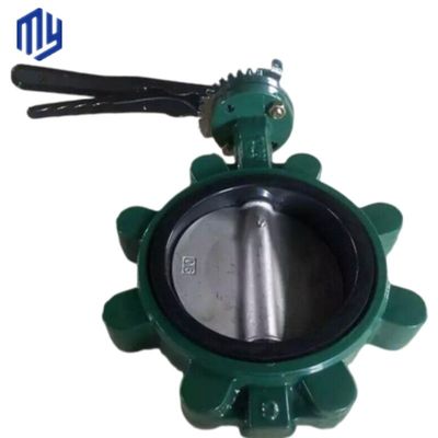 Valvole idrauliche a farfalla di ferro fuso Estensione della stamina Flange PVC Pneumatico 1 pollice sanitario