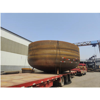 Codice della testa del cerchio in acciaio al carbonio personalizzato Asme Hemisferico End Dished Cap Torispherical Tank End