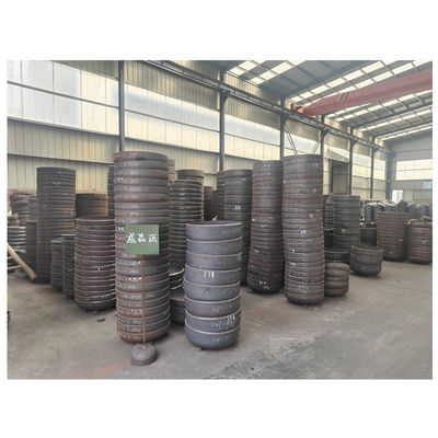 Codice della testa del cerchio in acciaio al carbonio personalizzato Asme Hemisferico End Dished Cap Torispherical Tank End