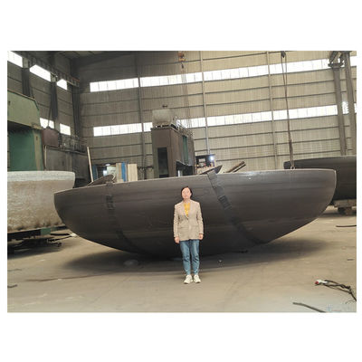 Codice della testa del cerchio in acciaio al carbonio personalizzato Asme Hemisferico End Dished Cap Torispherical Tank End