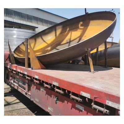 Testa di emisfero in acciaio leggero da 1000 mm a 6 mm personalizzata per applicazioni industriali