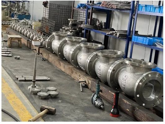 Supporto personalizzato Valvola di controllo oscillante a gas non ritornante DN 600 per supporto a gas e OEM