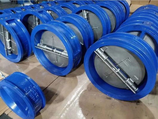 150LB Wafer Type Swing Double Disc Valve Dual Plate Non Return Valve per il supporto OBM