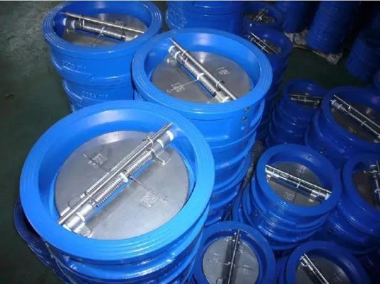 150LB Wafer Type Swing Double Disc Valve Dual Plate Non Return Valve per il supporto OBM
