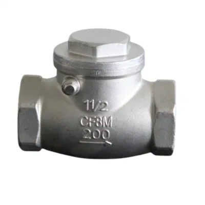 4 pollici CF8 WCB Acciaio al carbonio Flange Swing Check Valve Certificato completo e manuale