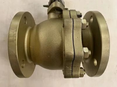 Valvo a sfera SS a flangia manuale 3PC ad alta temperatura con acciaio inossidabile galleggiante