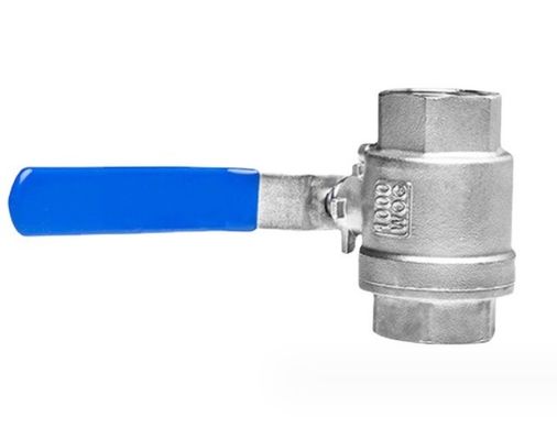 Valvola a sfera NPT/BSP DN15 per applicazioni industriali/sanitarie in acciaio