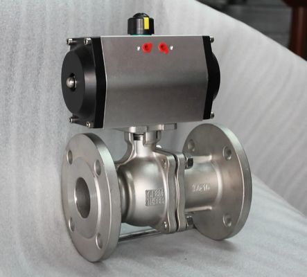 Valvola a sfera a flangia 2PC con funzioni di attuatore pneumatico/elettrico