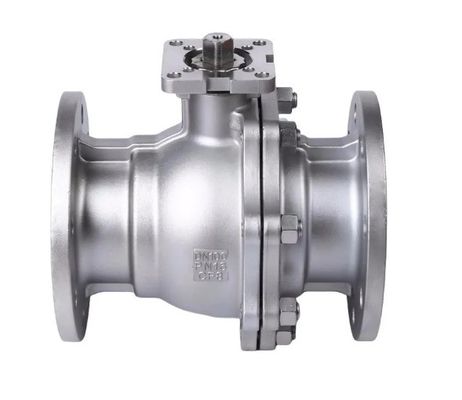 CF8/CF8m/Carbone Steel Floating Type 2PC Flange Ball Valve per media idrici e sicurezza antincendio