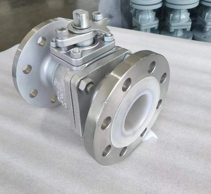 OEM Port Size Valvola a sfera di flangia in acciaio inossidabile con ISO5211 High Pad CF8 CF8m F304/F316