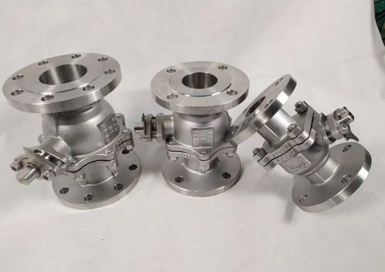 OEM Port Size Valvola a sfera di flangia in acciaio inossidabile con ISO5211 High Pad CF8 CF8m F304/F316
