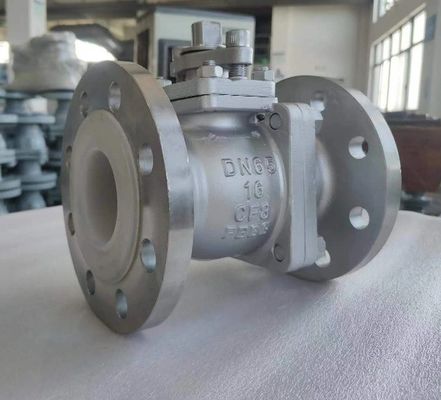 ANSI Classe 150 Valvola a sfera di flangia di fusione di investimento a sicurezza antincendio Wcb/CF8/CF8m