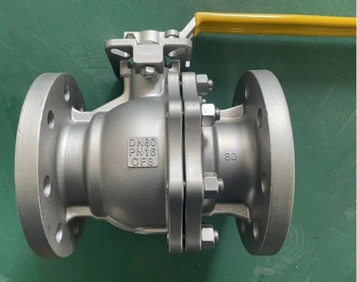 ANSI Classe 150 Valvola a sfera di flangia di fusione di investimento a sicurezza antincendio Wcb/CF8/CF8m