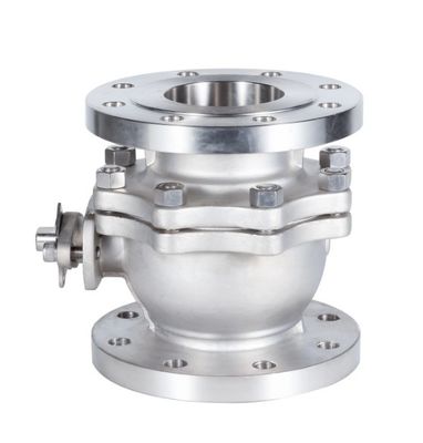 Valvola a sfera di flangia Verme di ingranaggio industriale Valvola a sfera di trunnion Acciaio inossidabile/ WCB Costruzione