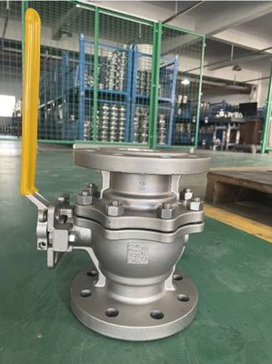 Dn15-200 WCB SS201 SS304 SS316 Valvola a sfera pneumatica ad acqua con struttura di arresto