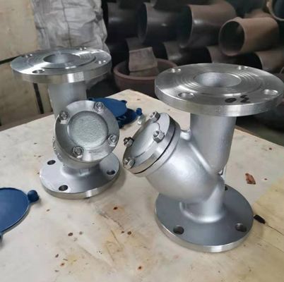 Certificato completo Stainless Steel SS304 SS316 PN16 Flanged Y Strainer per valvole di scarico