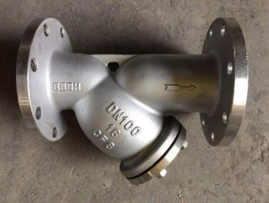 Certificato completo Stainless Steel SS304 SS316 PN16 Flanged Y Strainer per valvole di scarico