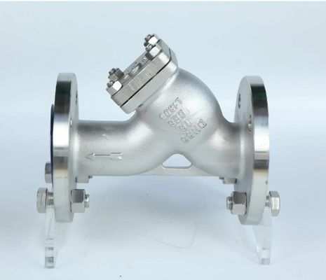 DI Materiale del corpo Stainless Steel CF8/CF8M PN16 Flanged Y Strainer con supporto