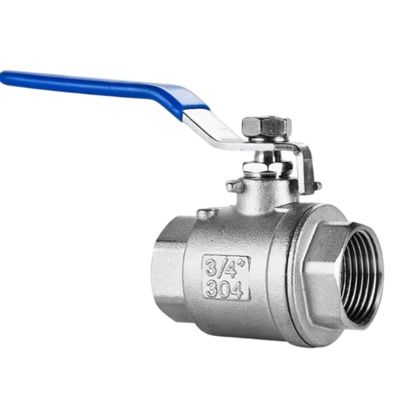 1000psi Bsp Thread 1/2" SS304/316L 2PCS Valvola a sfera in acciaio inossidabile per il trattamento dell'acqua