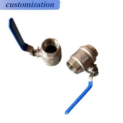 Valvole a sfera in acciaio inossidabile personalizzate 2PC Ss Valvole industriali a filo per l'acqua di gas e olio