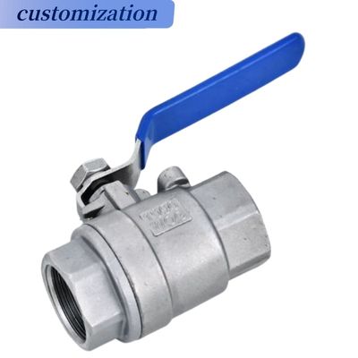 Valvola a sfera 2PC in acciaio inossidabile con connessioni a filo personalizzate