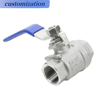 Valvola a sfera 2PC in acciaio inossidabile con connessioni a filo personalizzate
