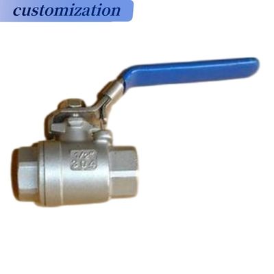 Valvola a sfera 2PC in acciaio inossidabile con connessioni a filo personalizzate