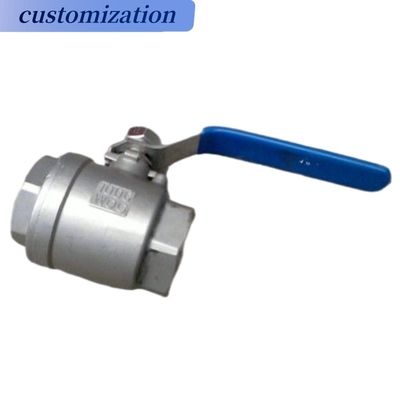 Valvola a sfera 2PC in acciaio inossidabile con connessioni a filo personalizzate