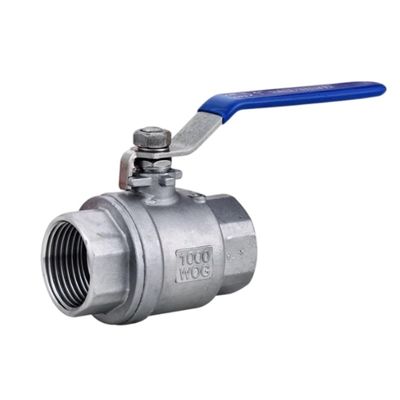 Valvola a sfera 2PC in acciaio inossidabile per supporti a temperatura normale in applicazioni industriali