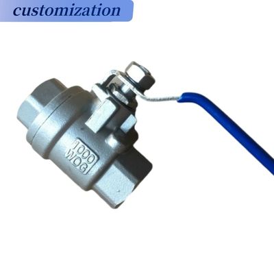 Valvola a sfera 2PC in acciaio inossidabile per supporti a temperatura normale in applicazioni industriali