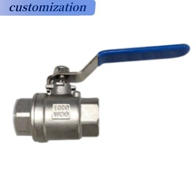 Valvola a sfera 2PC in acciaio inossidabile per supporti a temperatura normale in applicazioni industriali