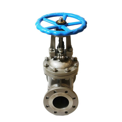 Valvola di porta di flange a tronco elevato industriale in acciaio al carbonio tipo Y DN80 PN16 con raccordi per tubi