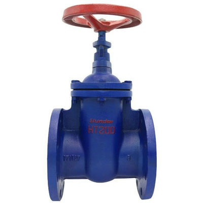 Valvole di porta del sistema idrico Z45T-16Q connessione di flange di ferro duttile senza sollevamento della valvola a tronco