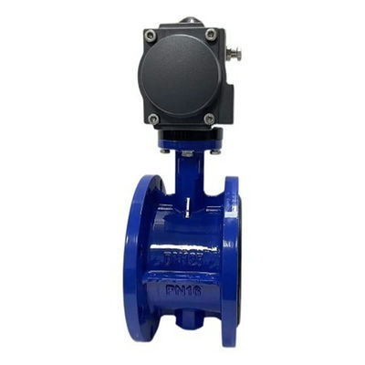 Valvole a farfalla per gas D641X-16Q con attuatore pneumatico e design a linea centrale