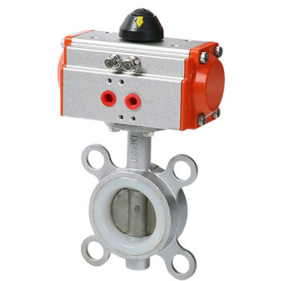 Struttura BUTTERFLY Pneumatico in acciaio inossidabile sigillo morbido Butterfly Valve personalizzazione